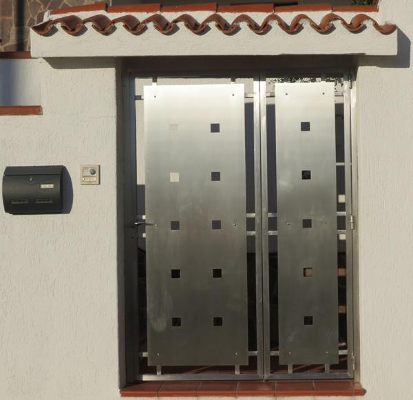 Portone a cancelletto per esterni in acciaio INOX - foto 1