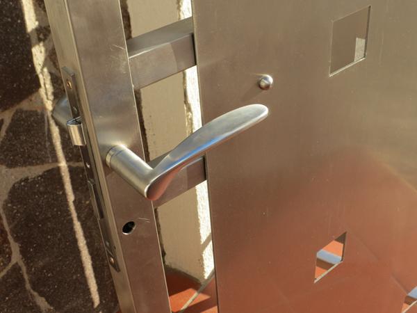 Portone a cancelletto per esterni in acciaio INOX - foto 3