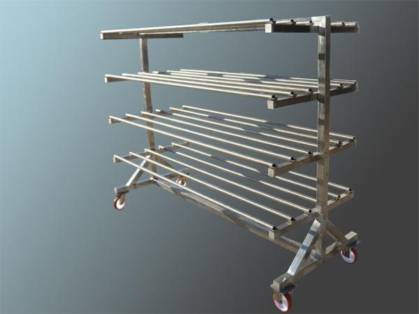 Carrello in acciaio INOX per la stagionatura delle perette - panedda - foto 1