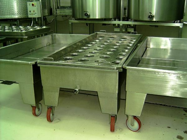 Cassone scarico cagliata in acciaio INOX - foto 1