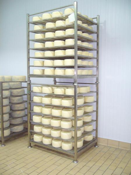 Palchetti in acciaio INOX stagionatura formaggio pecorino - foto 1