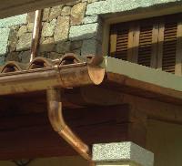 Lattoneria - Grondaie in rame modello classico